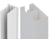 100x50mm Aluminium BATTEN EXTRUSION AND CLIP - White